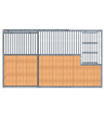 10 Foot Portable Panel Stall Front with Grill Door and Large Feed Door